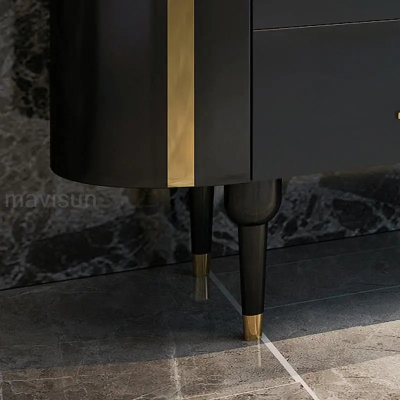 Italian Hot Sale Dining Room Storage Cabinet Multifunctional Space-Saving Home Furniture Kitchen Locker With Drawers
