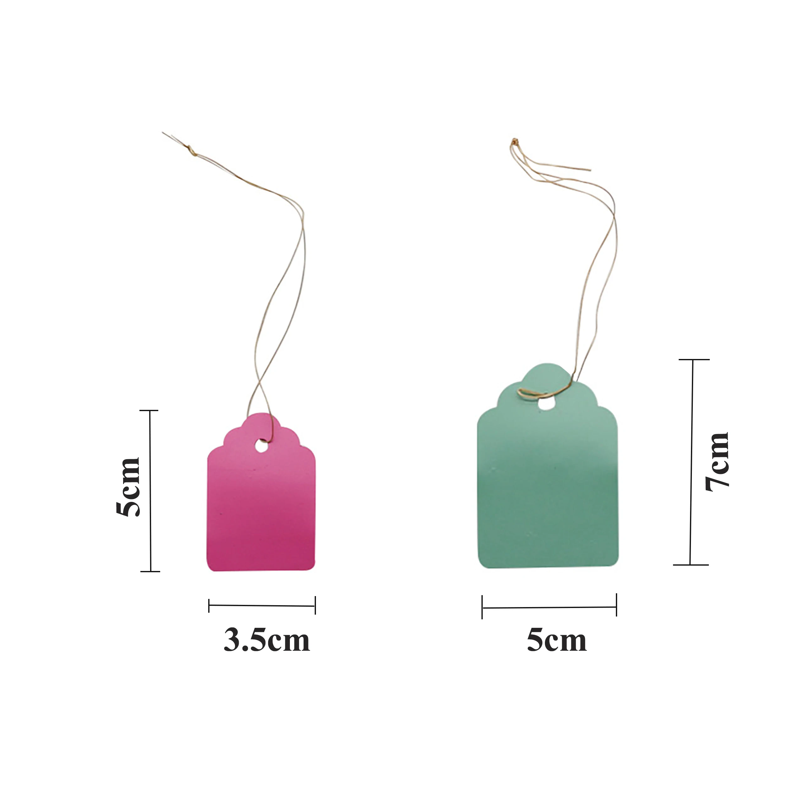 Plant Hanging Label plant tags Waterproof Flower Vegetable Seedling Succulent Tree Waterproof Marker Tag 3.5x5cm 5x6.9cm Garden Tool 100Pcs