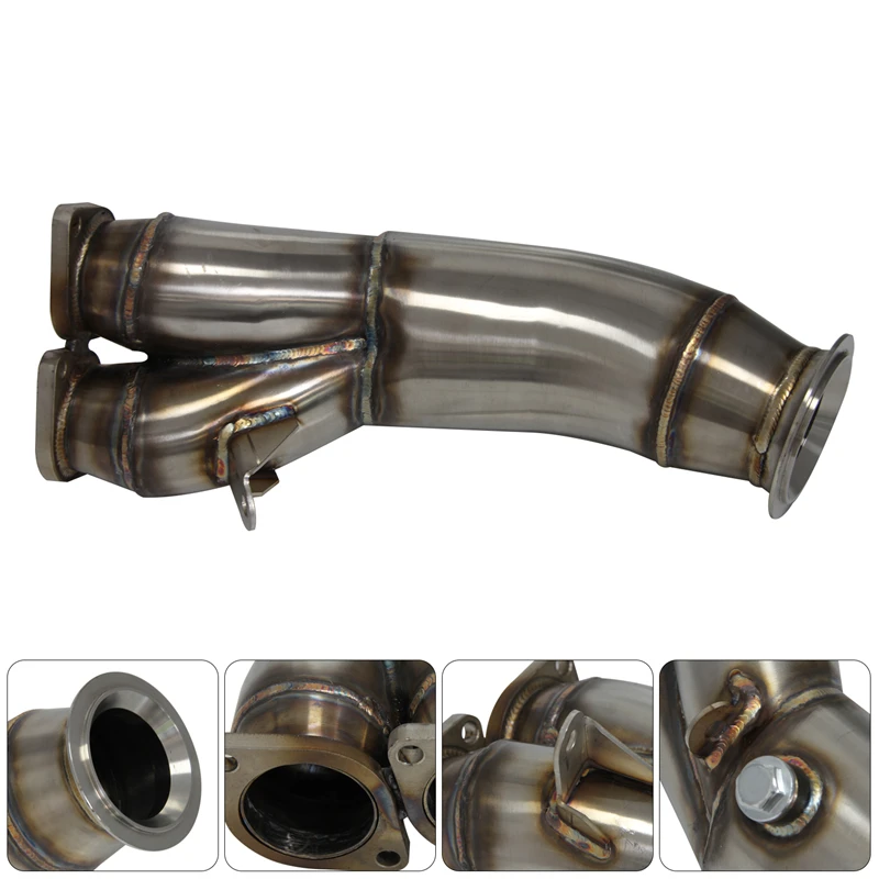 Stainless Steel Exhaust Front Decat Downpipe Fits For Bmw E82 E88 135i E90 E91 E92 E93 335i 2011