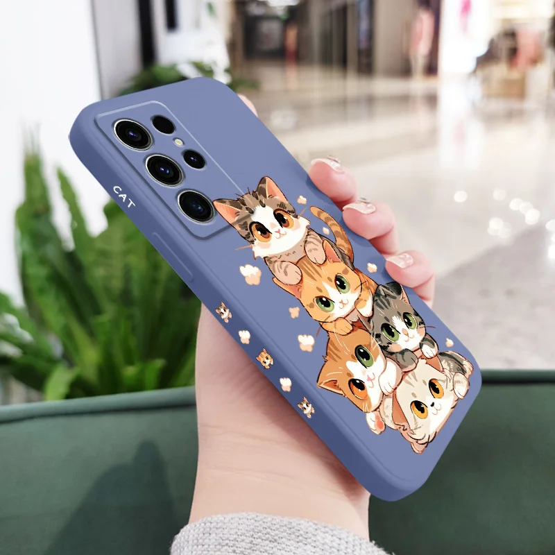 Adorable Soft Cat Design Phone Case Cover