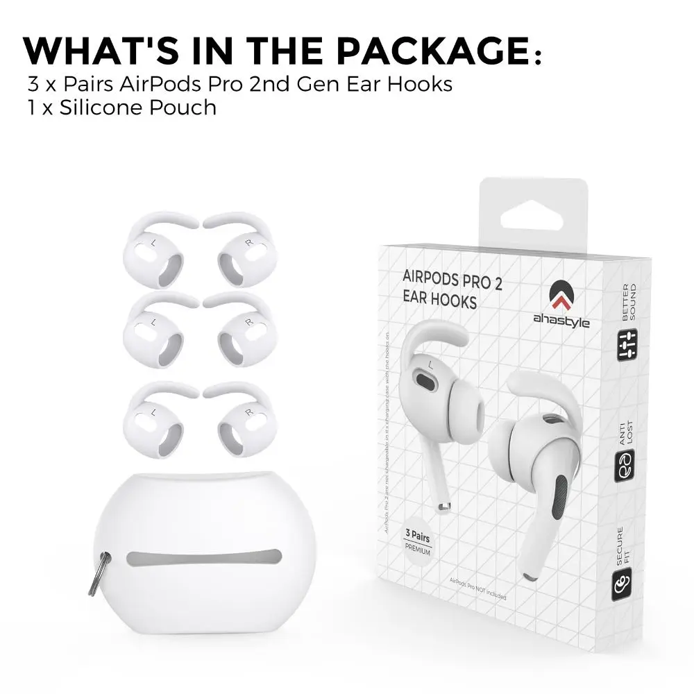 Almohadillas de silicona para Apple AirPods Pro 2, almohadillas para los  oídos, almohadillas antideslizantes, funda de cojín para los oídos, tamaño  pequeño y mediano, actualización