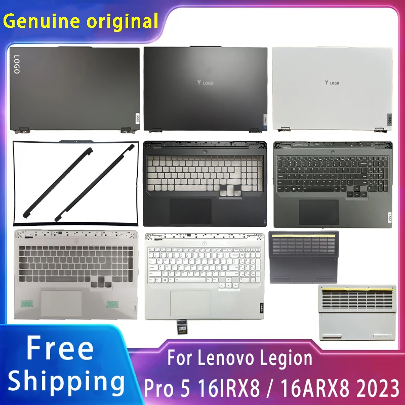 

New For Lenovo Legion Pro 5 16IRX8 / 16ARX8 2023 Y9000P R9000P;Replacemen Laptop Accessories Lcd Back Cover/Bottom With LOGO