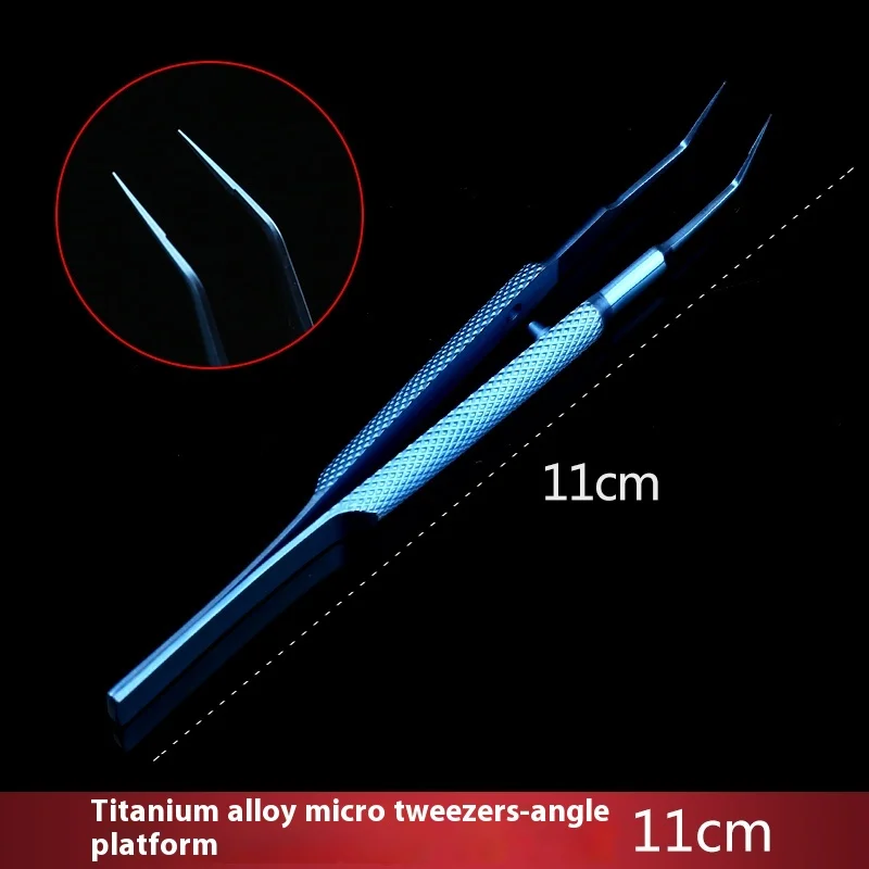 Titanium alloy micro tweezers surgical ophthalmology instruments double eyelid surgery tools toothed tweezers 4