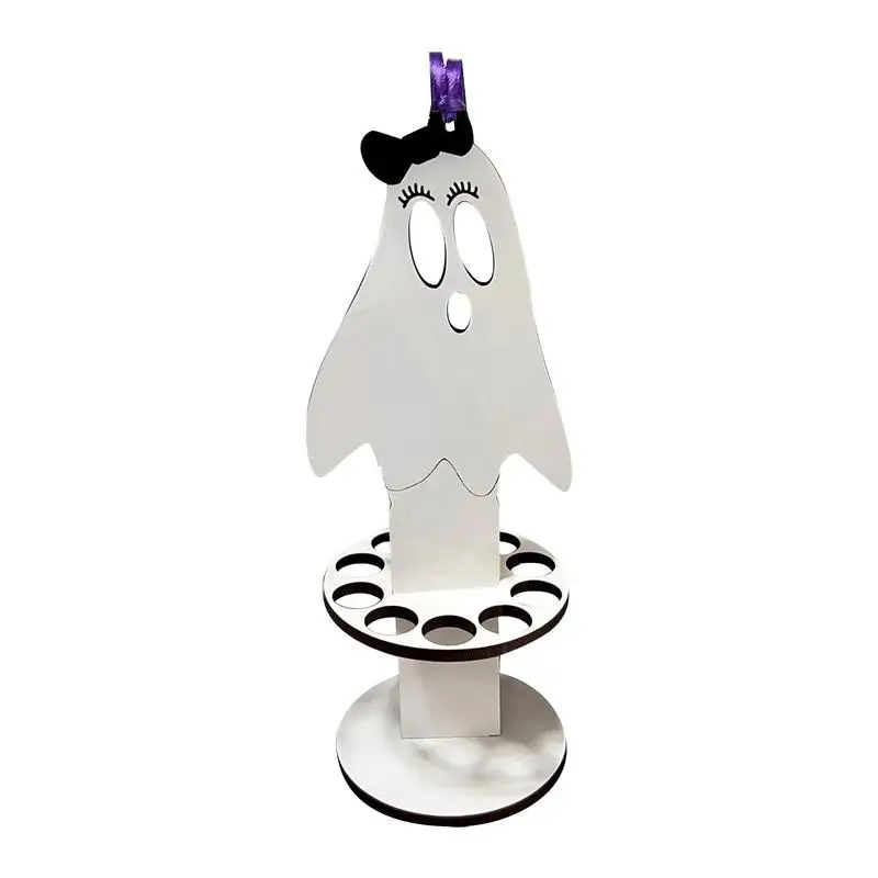 

Wooden Money Clip Cute Ghost Wooden Cash Holder Spooky Halloween Decor Table Ornament Ghost Decorations For Halloween Party Desk