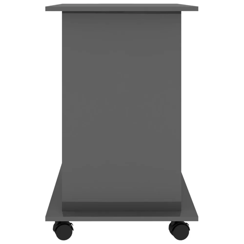 Computer Desk ,High Gloss Gray 31.5"x19.7"x29.5" Engineered Wood,Computer Desks 5