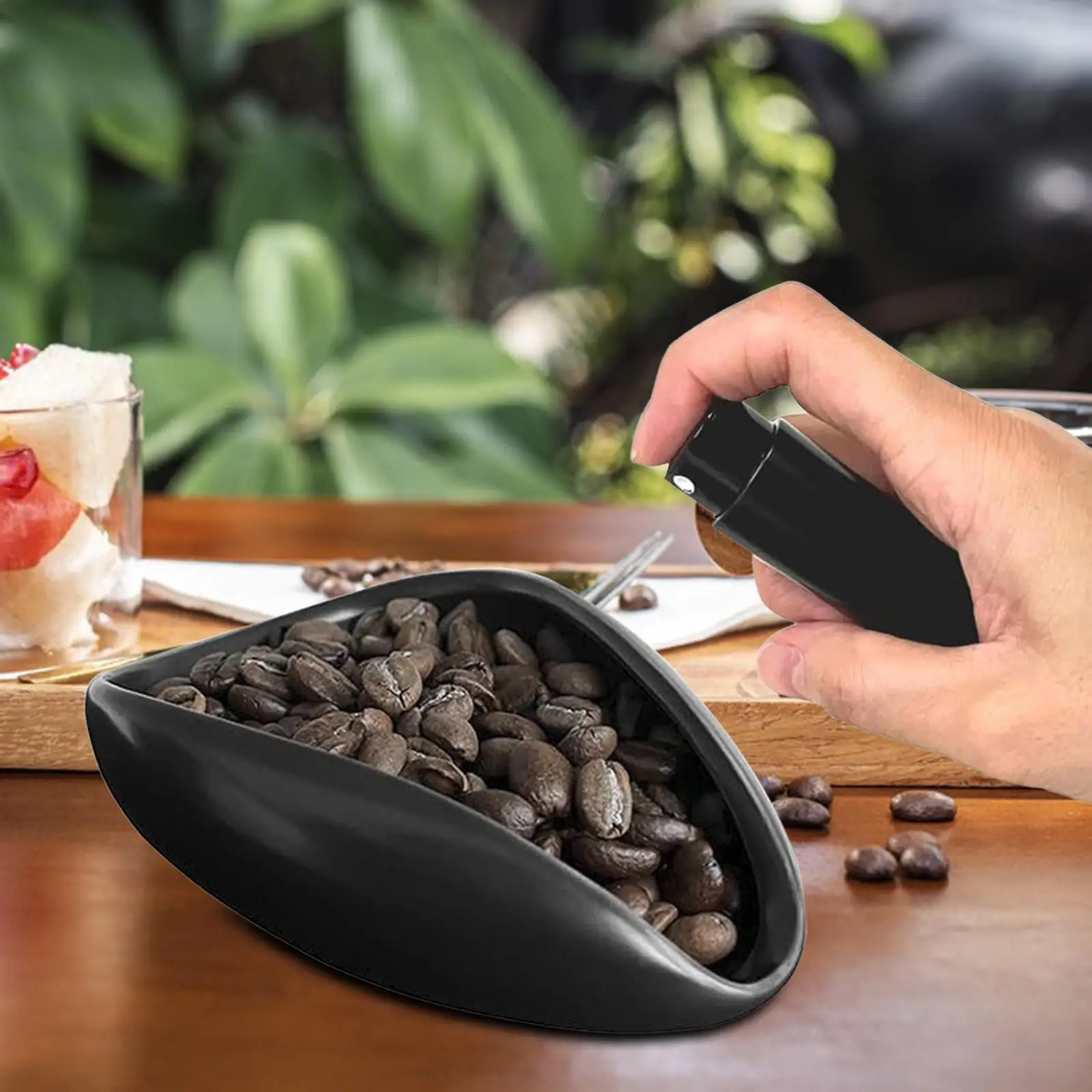 Coffee Bean Dosing Cup Ceramic Mini Coffee Sample Tray Dosing Accessory for Family Dining Room Shop Teahouse Hotel coffee accessories