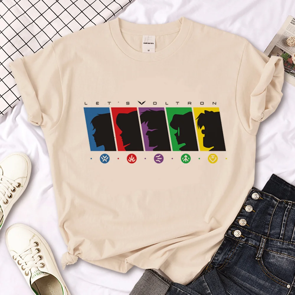 Voltron Tee Donna Giapponese Comic T-Shirt Ragazza Anime 2000S Comic Abbigliamento