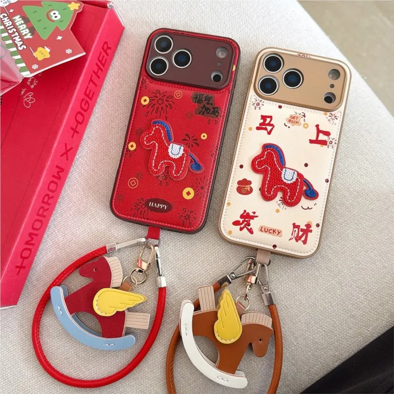 Adorable Cartoon Pony New Year Phone Case