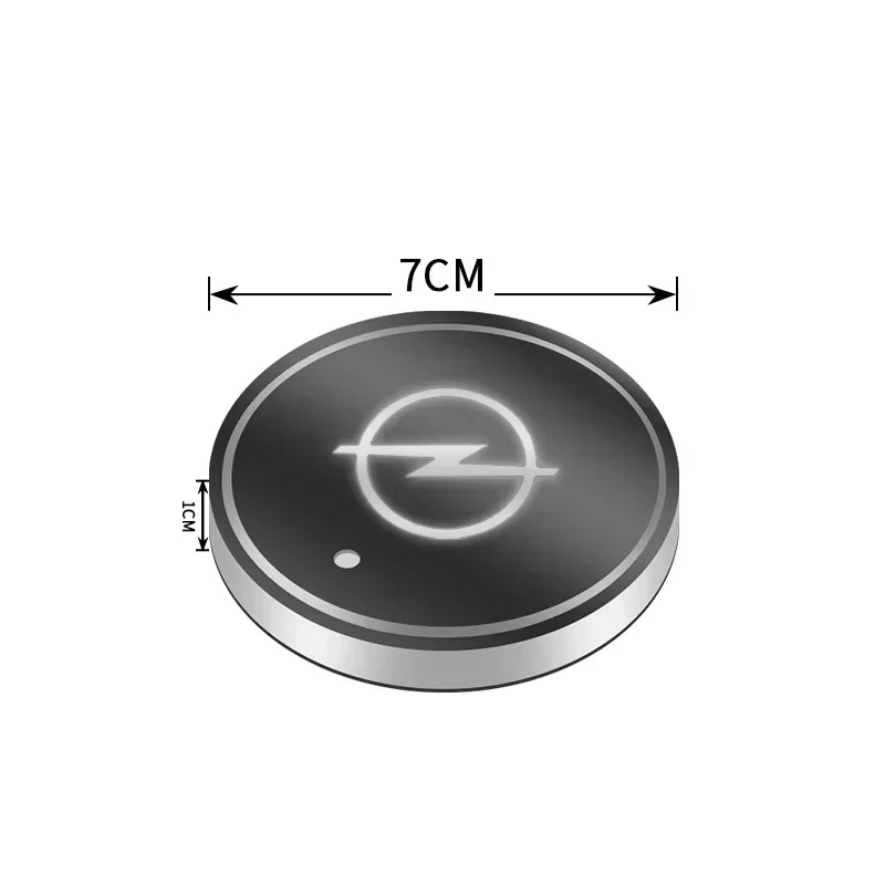 Cup Holder Coasters Car Coaster Pads Car Luminous Water Cup Pad LED Atmosphere Light for Opel astra h astra j g corsa insignia zafira b vectra c corsa d vivaro