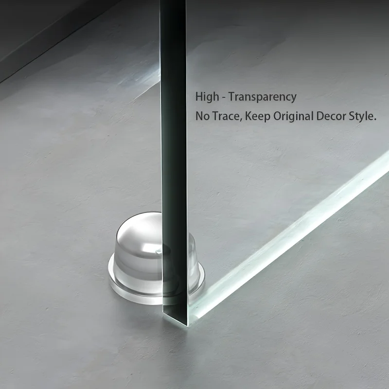 Transparent Silicone Door Stopper No Drill Anti Bump Pad for Office Home Safety Protection Dodgers Door Stop Home Improvement
