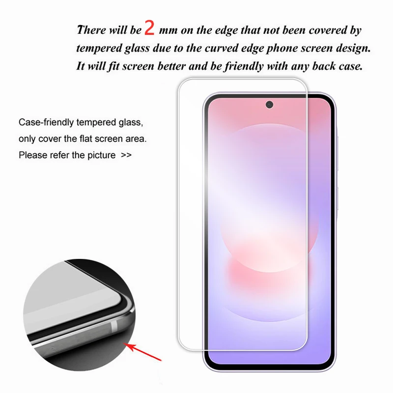 Transparent Tempered Glass Screen Protector & Lens Film