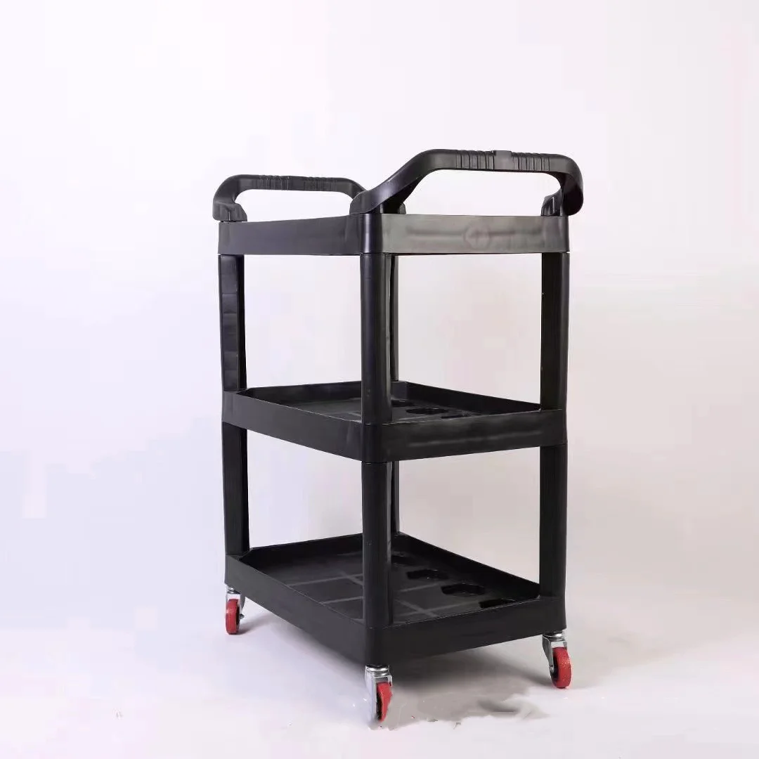 세차장 자동차 뷰티 도구, 특수 다기능 플라스틱 3 층 모바일 스토리지 트롤리 선반, 도구 상자