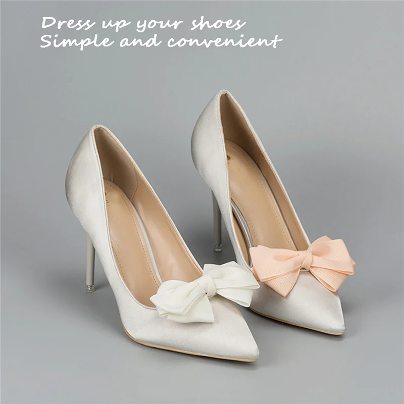 1 Pair Decorative Shoe Clips Soft Flower Shoe Decoration Detachable 3D Shoe  Embellishment for Women Pumps Flats Accessories DIY