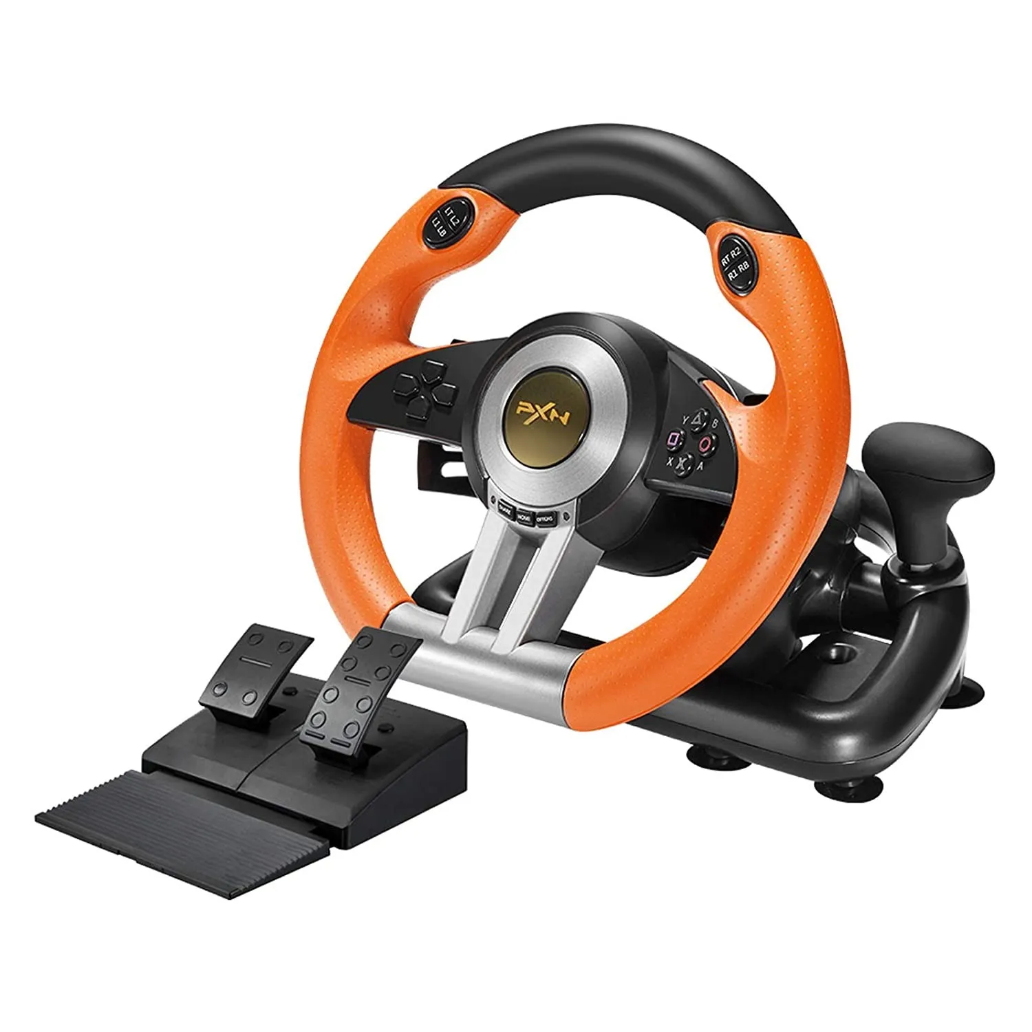 

PXN V3 PC Game Racing Wheel USB Car Race Game Steering Wheel with Pedals for Windows PC/PS3/PS4/Xbox One Switch