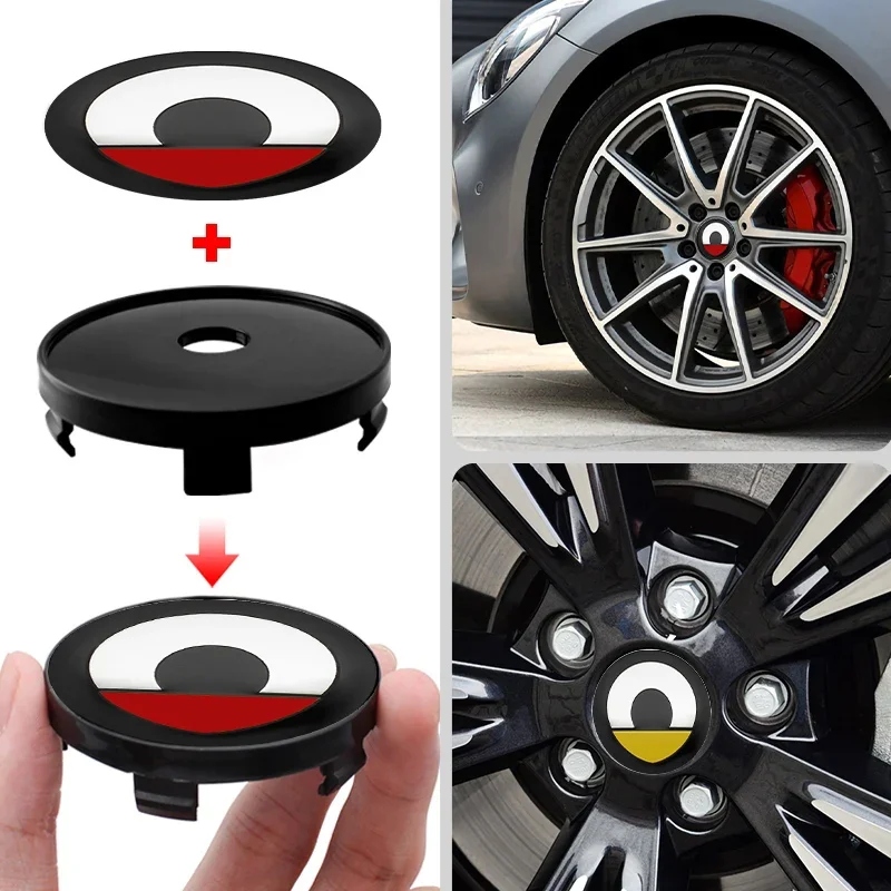 Wheel Emblem Center Cap Decor Sticker Auto Hub Covers Decal 56mm 60mm 4Pc W204 W213 W211 W176 W177 Smart 451
