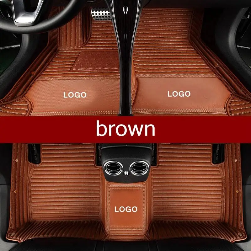 Tappetini Per Auto Per Jaguar Xj 2003-2010 Sedan Leather Waterproof Automobile Carpet Cover Foot Pads Mat Liners Accessori Per Auto