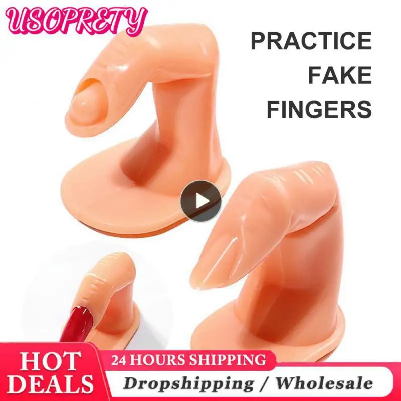 Пластиковая тренировочная модель для искусственного пальца, инструмент для ногтей, искусственный УФ-гель для маникюра, инструменты для обучения ногтям