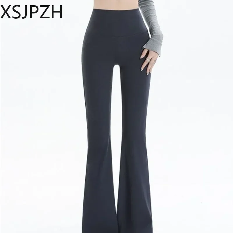 

Athleisure Sports Women Flare Pants 2023 Autumn Elasticed Waist Casual Trousers Loose Pants Fashion Yoga Sporting Clothing