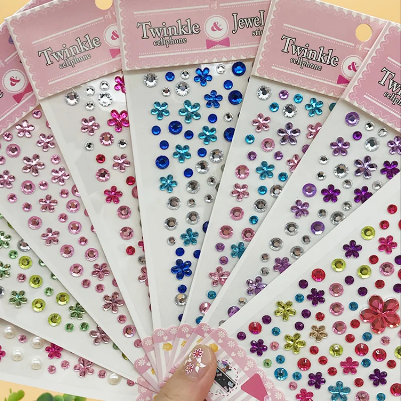 Rhinestones Stickers Music Festival Halloween Face Crystal