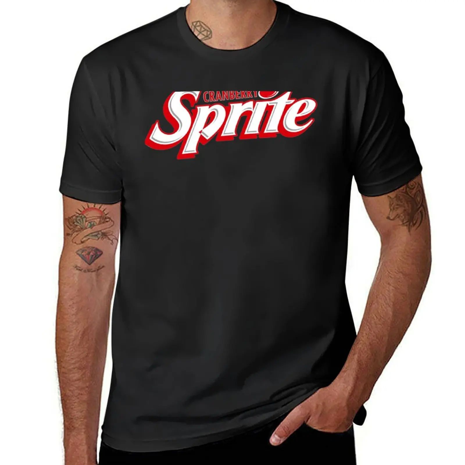 Best Seller - Sprite Cranberry Merchandise T-Shirt Customs For A Boy Blanks Top Magliette Per Uomo Graphic