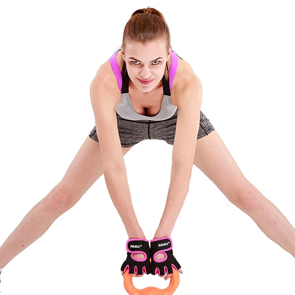 1 Pair Men Women Gym Half Finger Sports Fitness Exercise Training Wrist Gloves Anti-slip Resistance Weightlifting Gloves