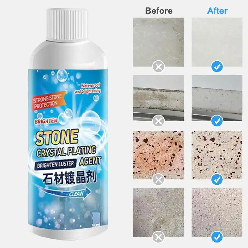 

100ml Stone Crystal Plating Agent Marble Polishing Nanometer Crystal Liquid Ceramic Tile Scratch Repair Brightening Reduction