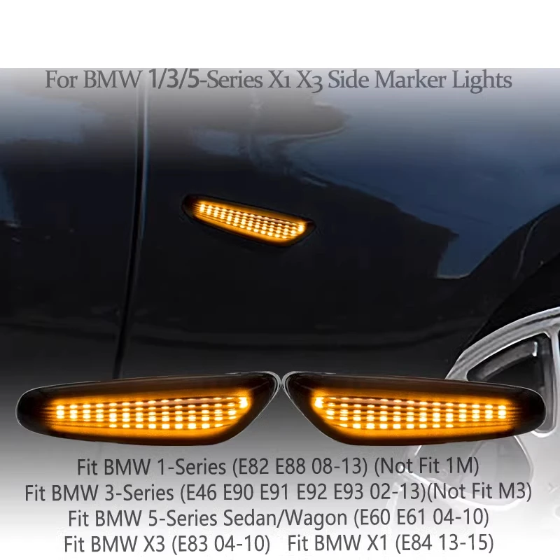 

Suitable For Bmw 1/3/5 Series X1x3/e93e46e90e92e60e87 Vane Turn Flow Edge Light Modification