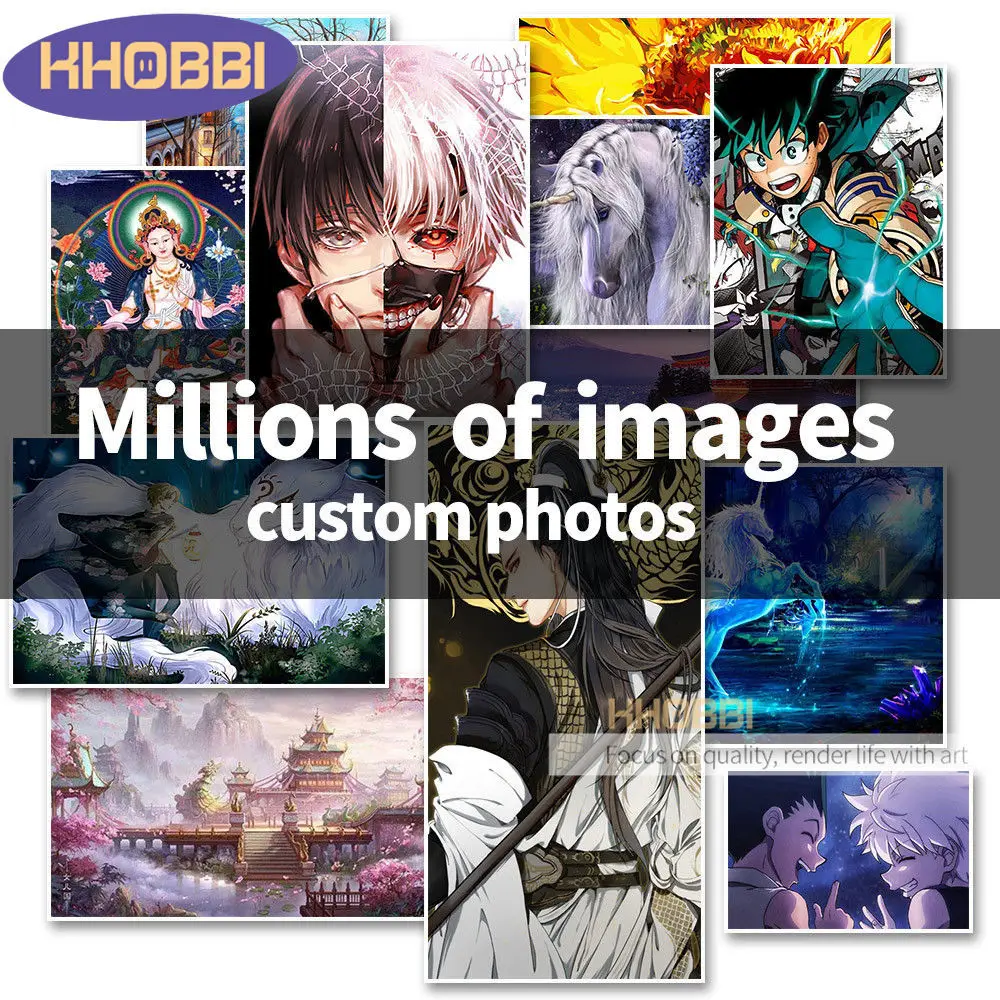 5D Diy Full Drill Classic Japanese Anime Diamond Art Painting