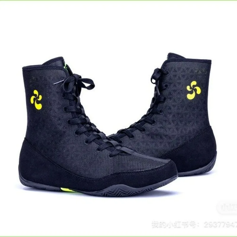 Professional Boxing Shoes Men Black Breathable Wrestling Shoes Mens Luxury Brand Sport Man Designer Gym Training Shoe