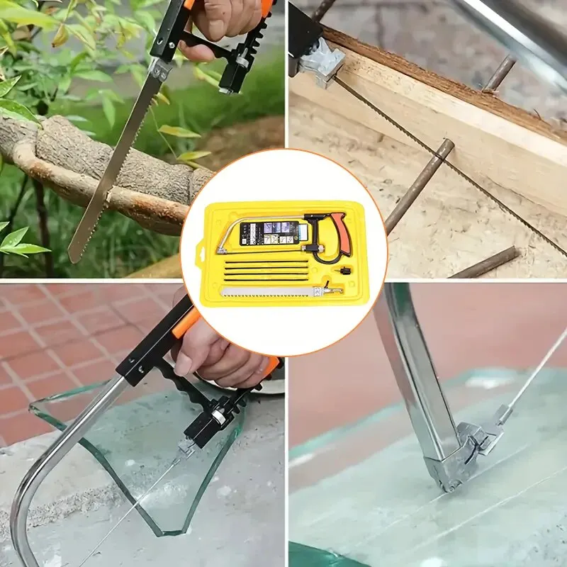 수동 톱 키트 목공 다기능 와이어 미니 가정용 매직 소형 핵 모델 DIY 쥬얼리 제작 핸드 라인 쇠톱 세트