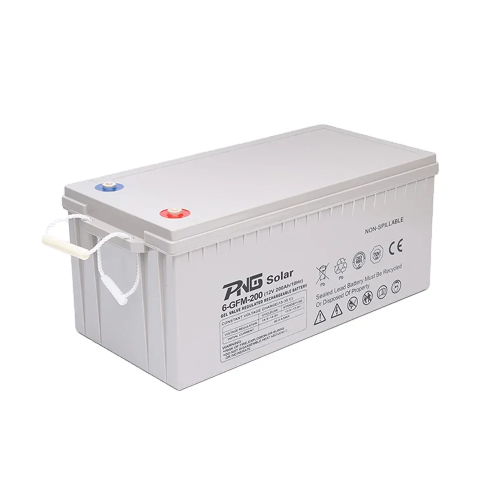 

Chinese Factory PNG Deep Cycle 12V 100AH 150AH 200AH 250AH Lead Acid Gel Battery Cheap Price