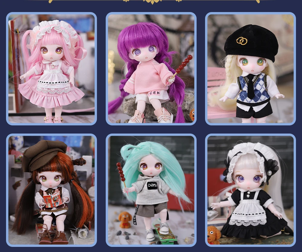 Outfits For Dream Fairy Constellation 13cm OB11 Maytree Collectible Cute Dress Kawaii Toy Figures Birthday Gift for Kids