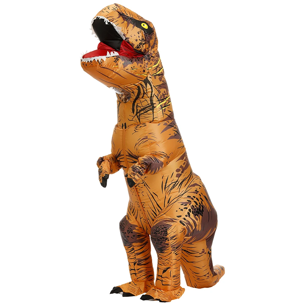 

Hot T-Rex Dinosaur Inflatable Costume Purim Halloween Party Cosplay Fancy Suits Mascot Cartoon Anime Dress for Adult Kids