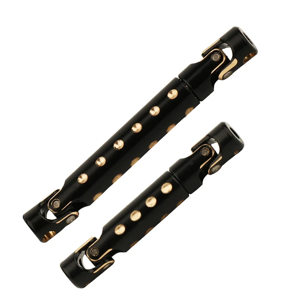 1/24 2pcs Brass black Coating Universal Joint Drive Shaft for Axial SCX24 C10 AXI00001 AXI00002 AXI00006 RC Crawler Upgrade Part 5