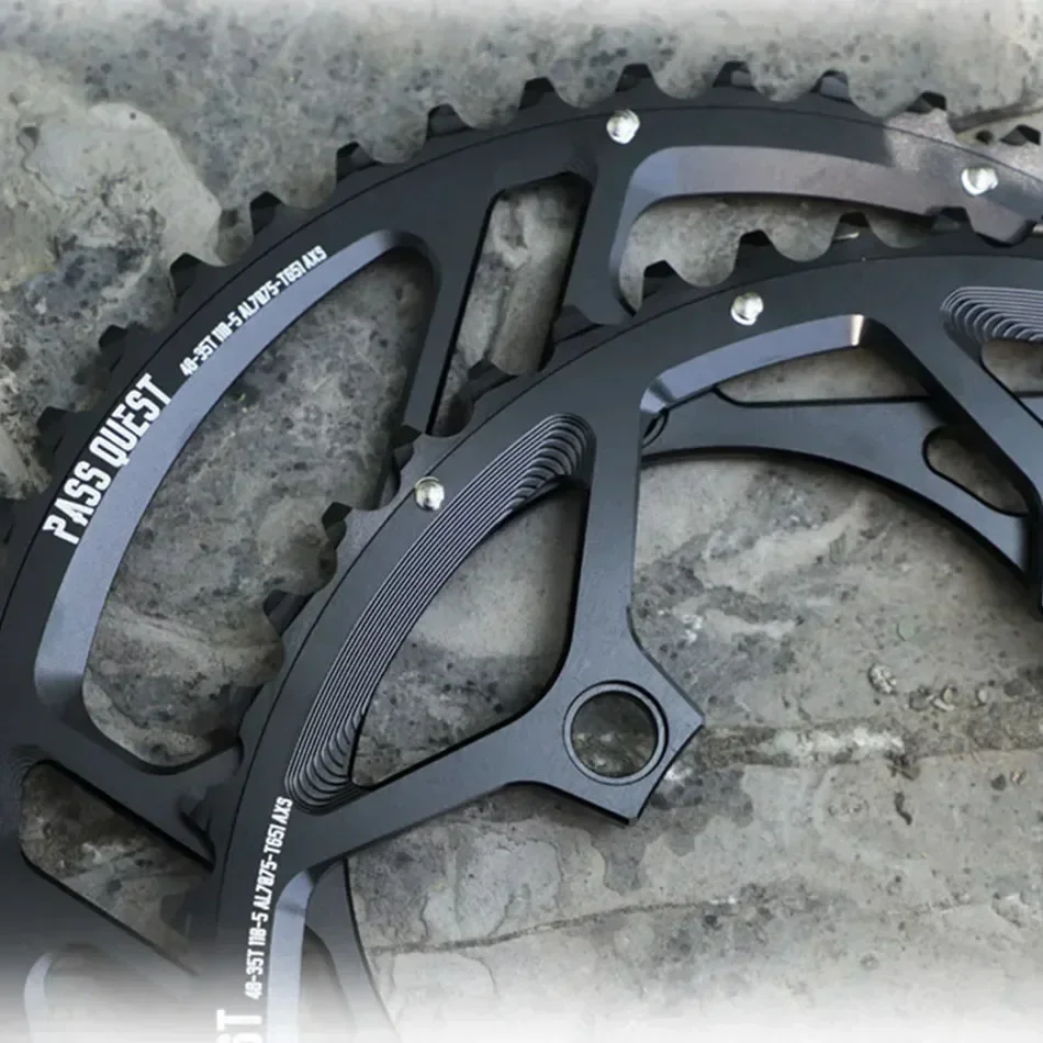PASS QUEST 110 bcd chainring 5 bolt Narrow wide road bike