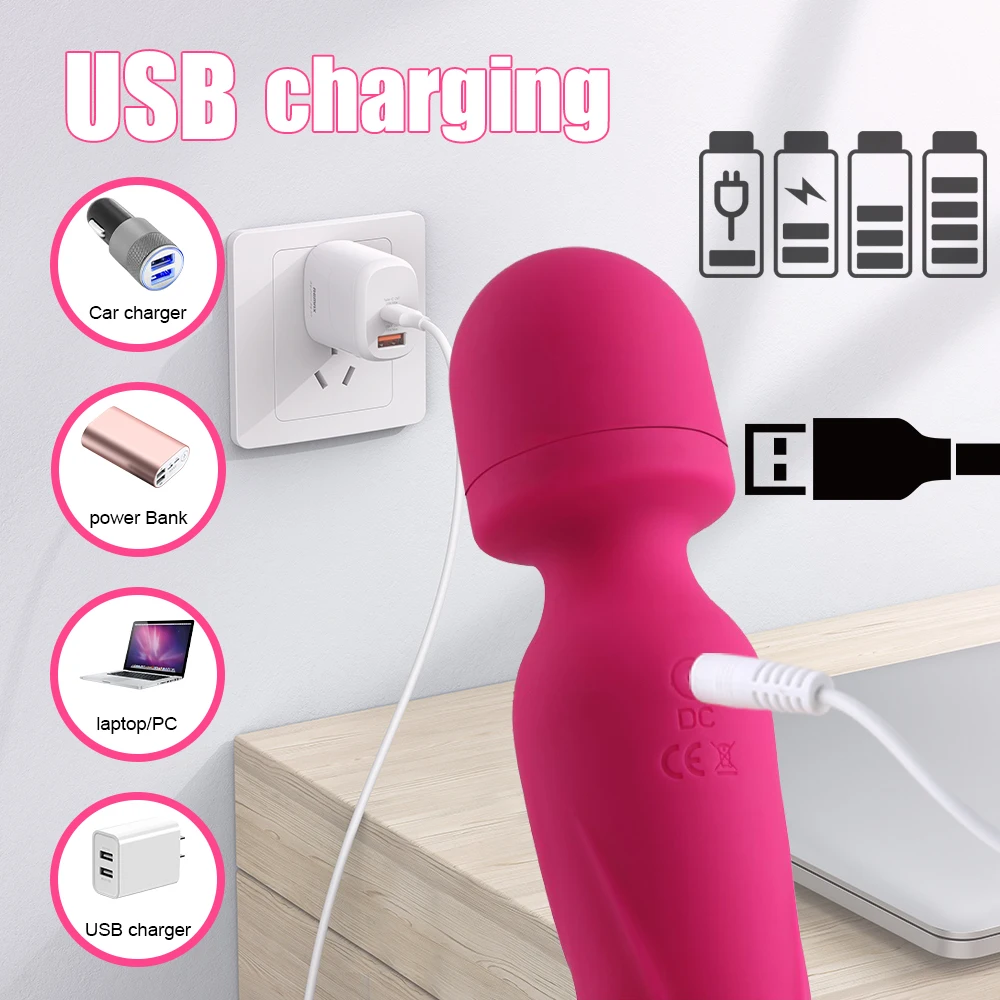 Potężny wibrator Dildo Różdżka Kobiety Łechtaczka Stymulator sutków Masażer punktu G Zabawki erotyczne dla dorosłych do masturbacji_voghion.com