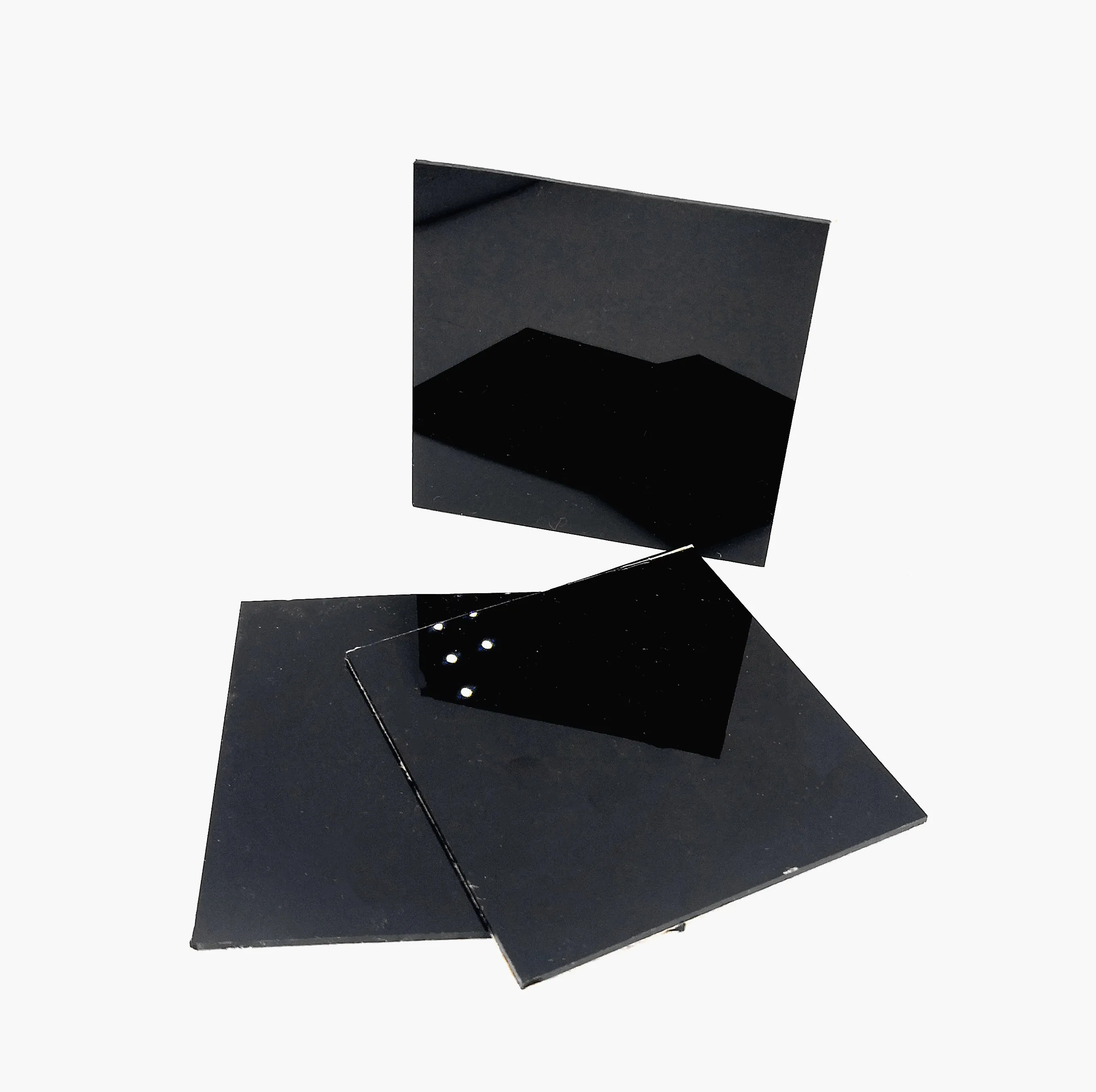 Plastic Acrylic Sheet Acrylic Board Glossy Pure Black Plexiglass 1mm 3mm 8mm Thickness 200*200mm