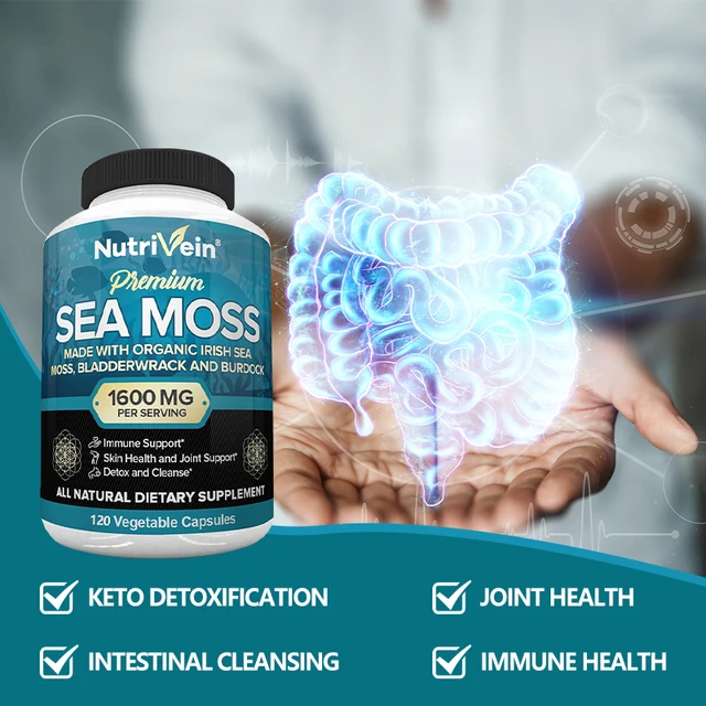 5950-2242df.jpg Vegetarian Organic Sea Moss Supports Immune System, Joint Health Intestinal Cleansing Detoxification & Cleansing Skin Supplement