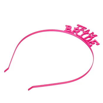 Team Bride To Be Fascia in lega Copricapo Festa di fidanzamento Bridal Shower Cosplay Matrimonio Compleanno