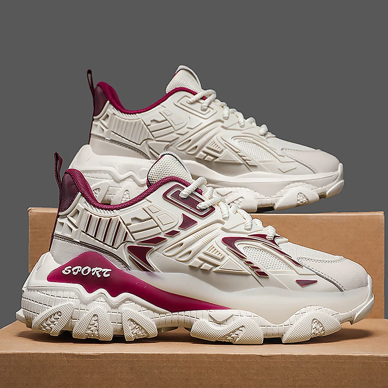 أحذية رياضية كاجوال رجالية بأربطة ونعل EVA