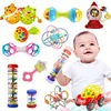 Baby Rattle Games Sensory Toys for Babies 0 12 Months 1 Years Rotating Ball Grasping Activity Development Silicone Teething Toys 1