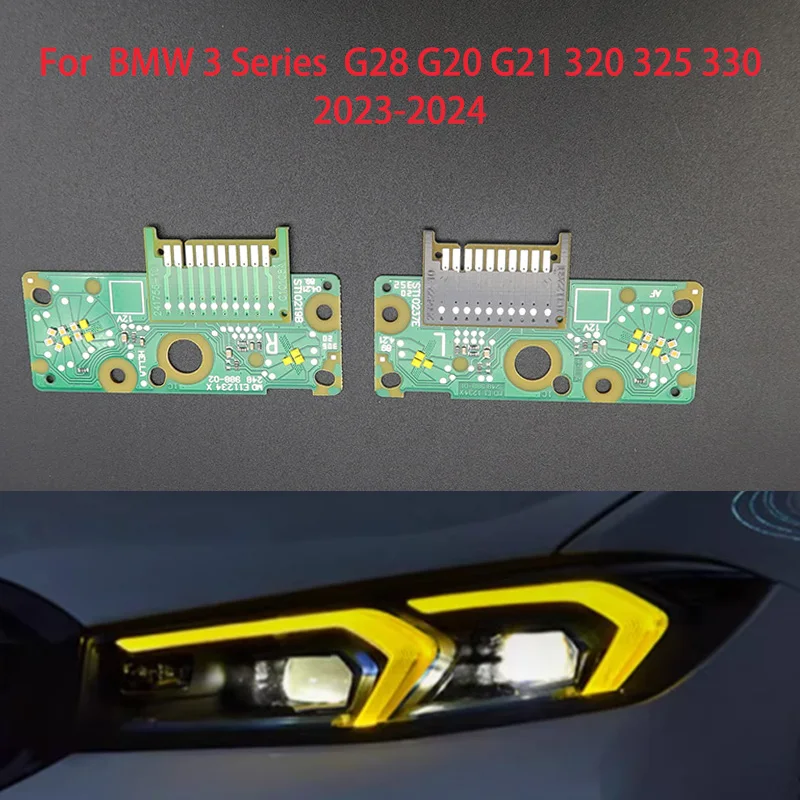 

For bmw 3 series G28G20 2023-2024 high car hernia headlights DRL chip Ballast LED boards Yellow Direct replacement Bright Yellow