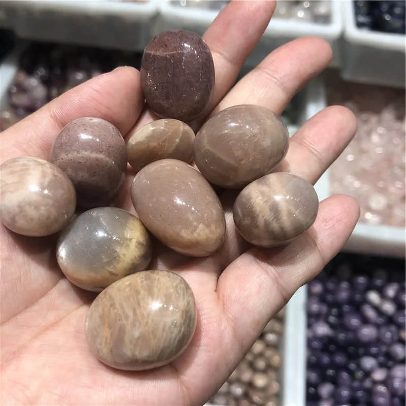 Wholesale natural Mix material stone polished Crystal Gravel stone