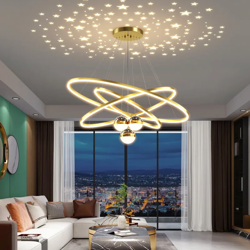 

Simple Net Red Chandelier Lighting Modern Living Room Hanging Lamp Nordic Bedroom Dining Room Pendant Light Home Shop Decor Lamp