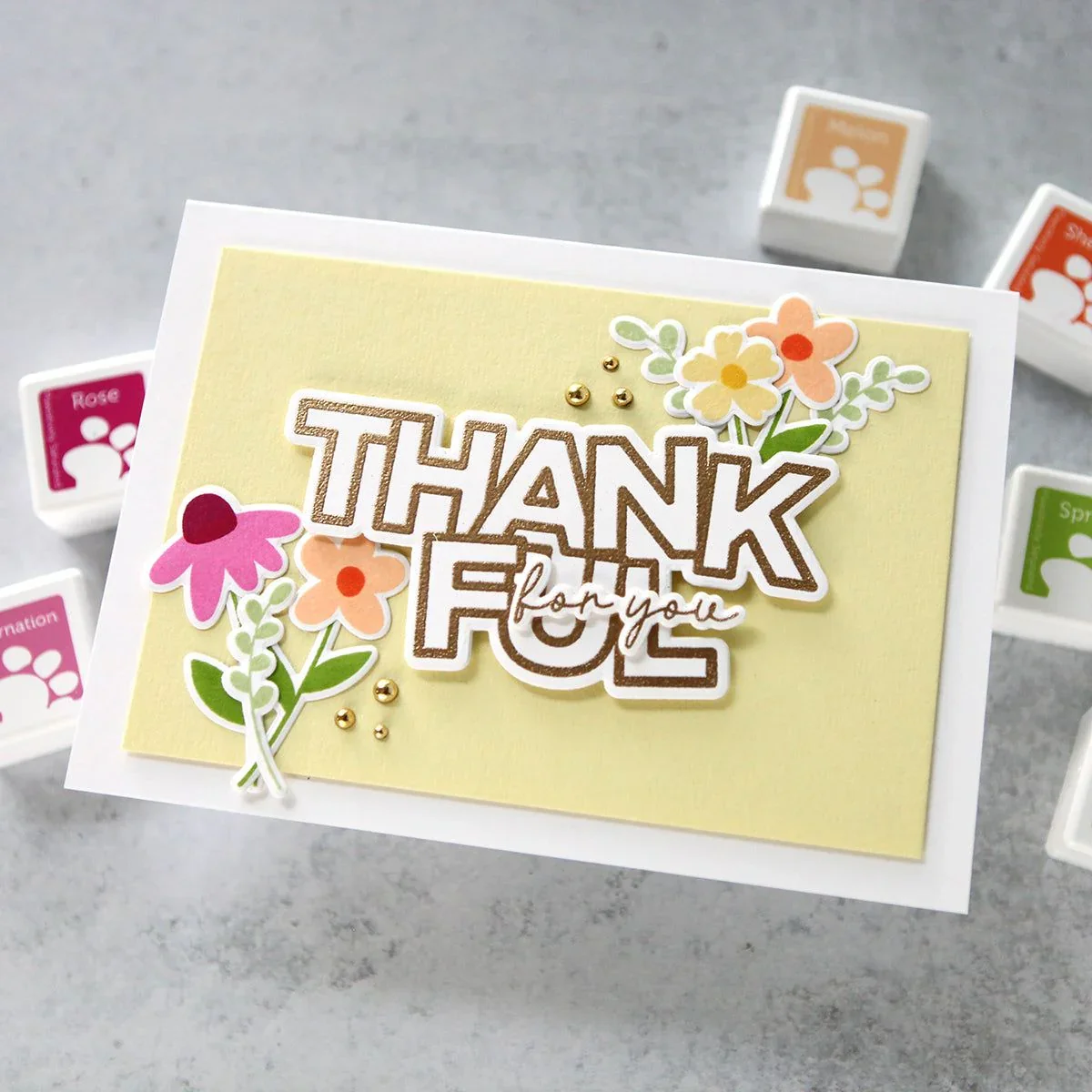 Fall Thankful Clear Stamp and Metal Cutting Dies for Card Making DIY Scrapbooking Photo Album Embossing Paper Card Bundle Stamp