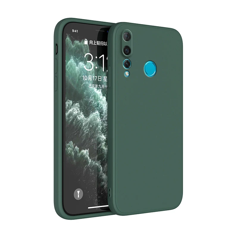 Square Liquid Silicone Phone Case - Stylish and Durable Cover in Vibrant Colors