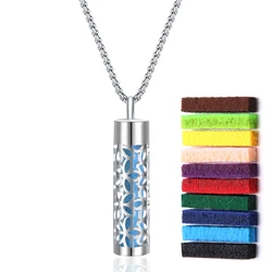 Stainless Steel Aromatherapy Diffuser Pendant Necklace (1Pcs)