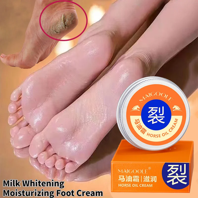 

Anti Crack Foot Cream Horse Oil Repair Feet Heel Cracks Anti-Chapping Moisturizing Dry Rough Care Skin Whitening Hand Foot Cream
