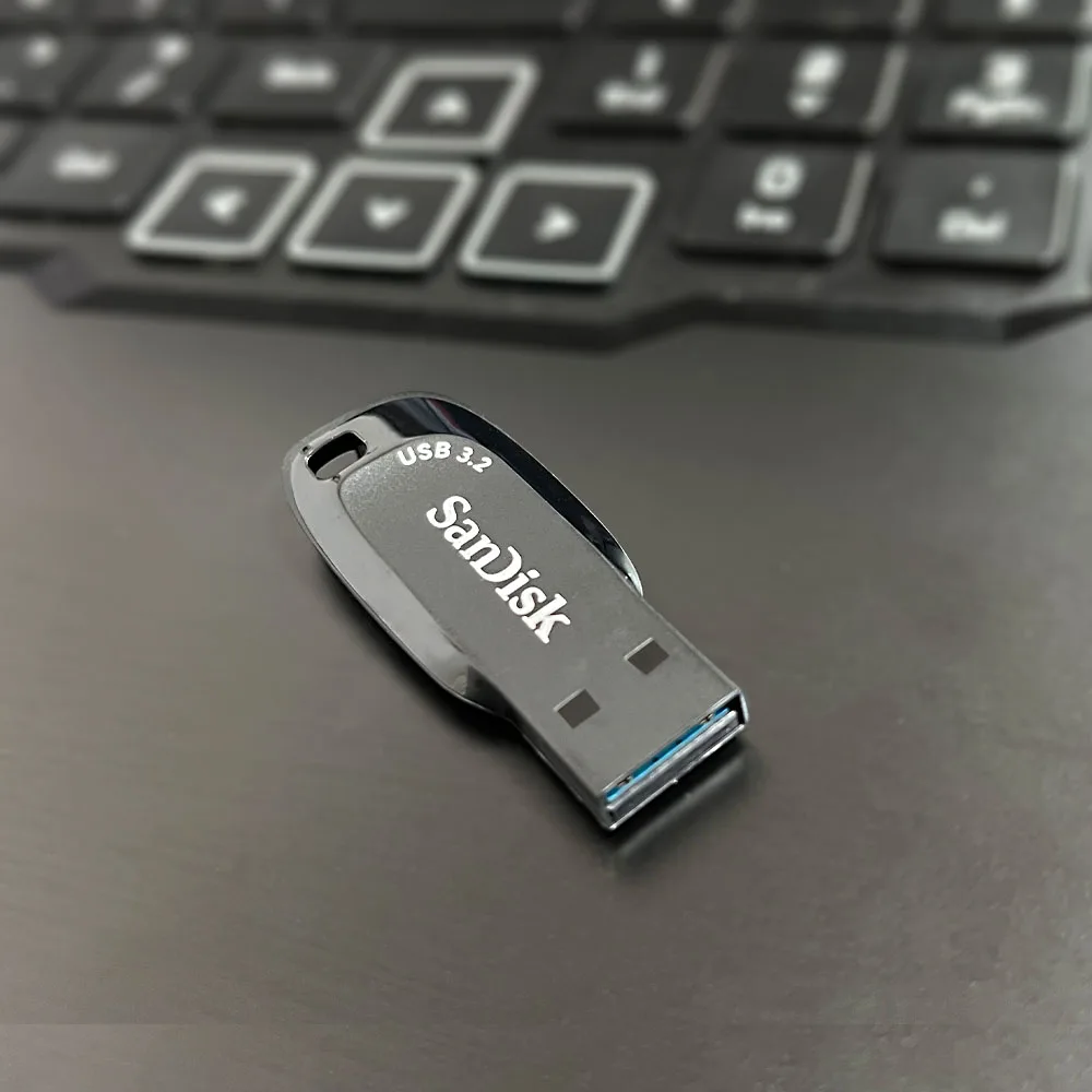 샌디스크 울트라 시프트 USB 3.2 플래시 드라이브 32GB 64GB 미니 펜 드라이브 128GB 256GB 읽기 속도 최대 100MB/s U 디스크 메모리 스틱 CZ410