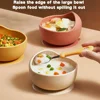 Children Silicone Suction Cup Bowl Feeding Tableware Infant Non-slip Training Learning to Eat Bowl Baby Complementary Bowl 2